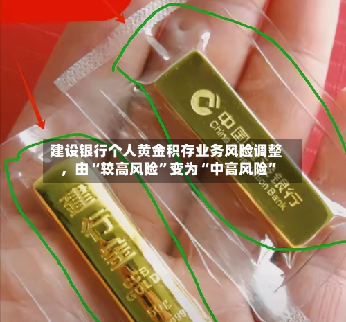 建设银行个人黄金积存业务风险调整，由“较高风险”变为“中高风险”