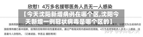 【今天沈阳新增病例在哪个区,沈阳今天新增一例冠状病毒是哪个区的】