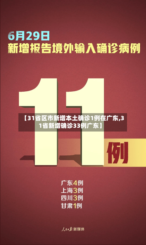 【31省区市新增本土确诊1例在广东,31省新增确诊33例广东】-第3张图片