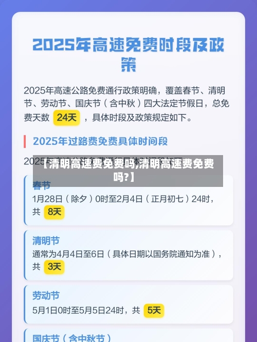 【清明高速费免费吗,清明高速费免费吗?】-第2张图片