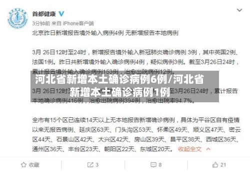 河北省新增本土确诊病例6例/河北省新增本土确诊病例1例-第2张图片