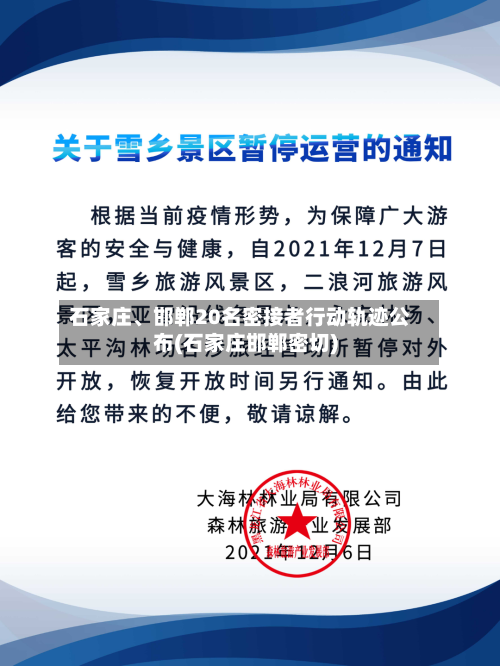 石家庄、邯郸20名密接者行动轨迹公布(石家庄邯郸密切)-第2张图片