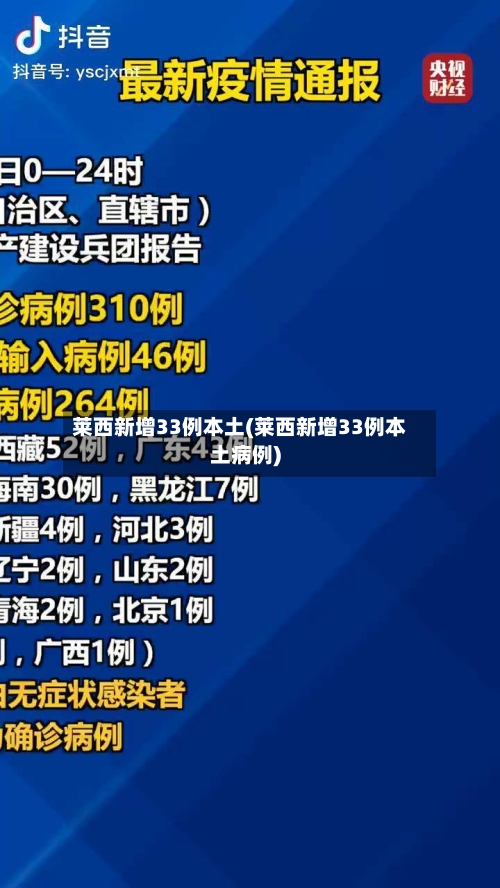 莱西新增33例本土(莱西新增33例本土病例)