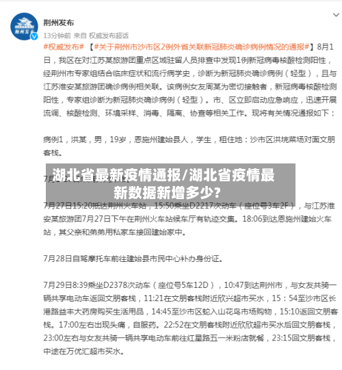 湖北省最新疫情通报/湖北省疫情最新数据新增多少?-第2张图片