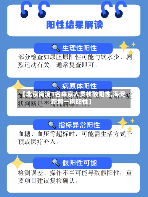 【北京海淀1名来京人员核酸阳性,海淀新增一例阳性】-第2张图片