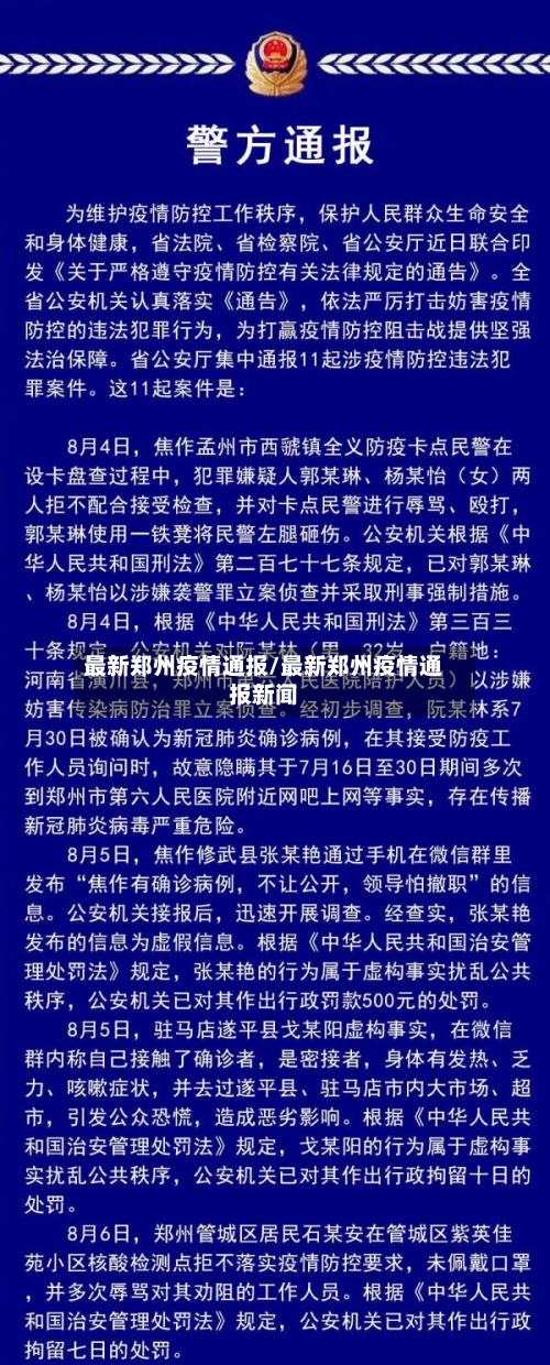 最新郑州疫情通报/最新郑州疫情通报新闻-第3张图片