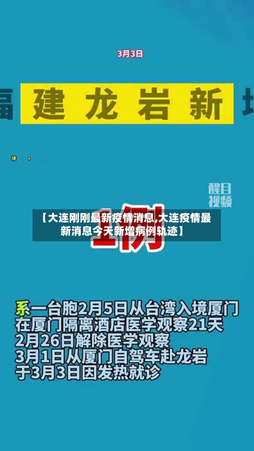 【大连刚刚最新疫情消息,大连疫情最新消息今天新增病例轨迹】