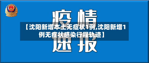【沈阳新增本土无症状1例,沈阳新增1例无症状感染行程轨迹】-第2张图片