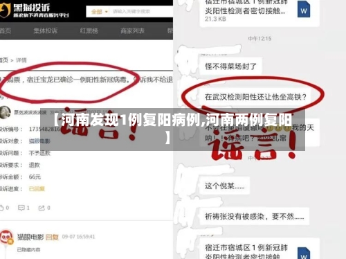 【河南发现1例复阳病例,河南两例复阳】-第2张图片
