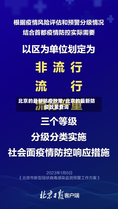 北京的最新防疫政策/北京的最新防疫政策查询-第3张图片