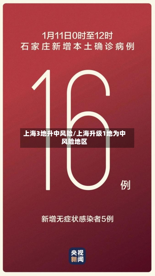 上海3地升中风险/上海升级1地为中风险地区-第2张图片