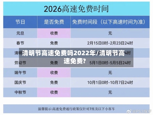 清明节高速免费吗2022年/清明节高速免费?