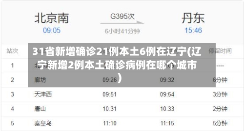 31省新增确诊21例本土6例在辽宁(辽宁新增2例本土确诊病例在哪个城市)